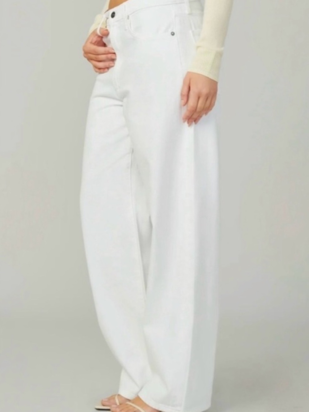 Joe’s Jeans The Ryan Low Slung Baggy White Jeans NWT - Picture 12 of 13